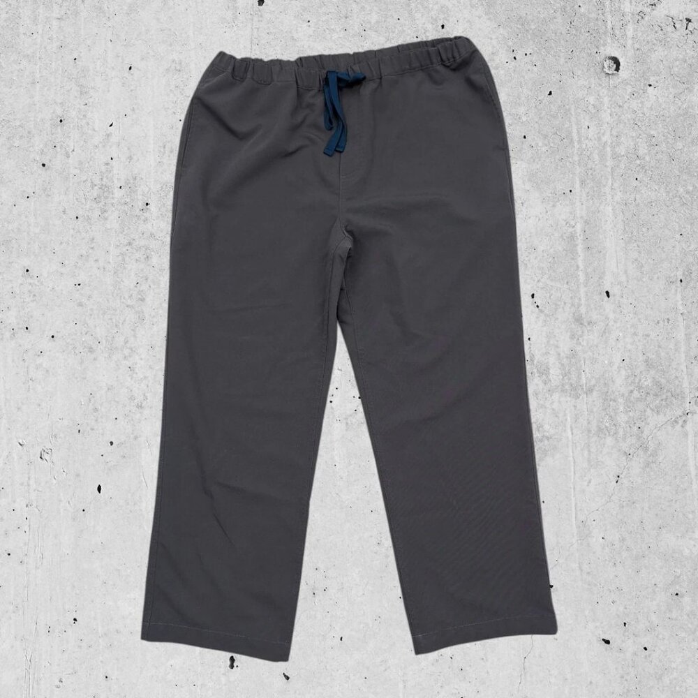 Figs Scrub Pants Womens Gray Grey Elastic Waist Technical Collection Large Short